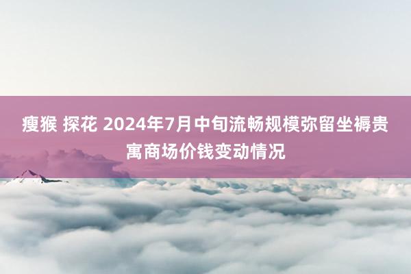 瘦猴 探花 2024年7月中旬流畅规模弥留坐褥贵寓商场价钱变动情况