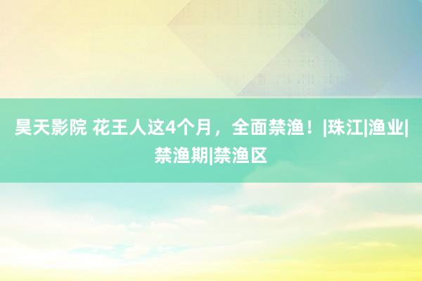 昊天影院 花王人这4个月，全面禁渔！|珠江|渔业|禁渔期|禁渔区