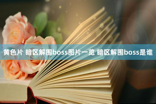 黄色片 暗区解围boss图片一览 暗区解围boss是谁