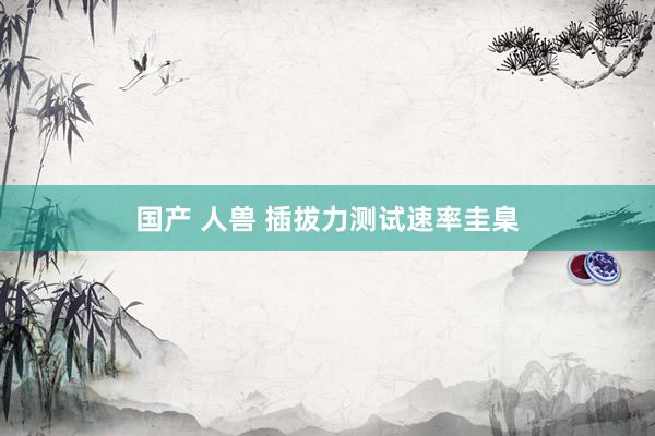 国产 人兽 插拔力测试速率圭臬