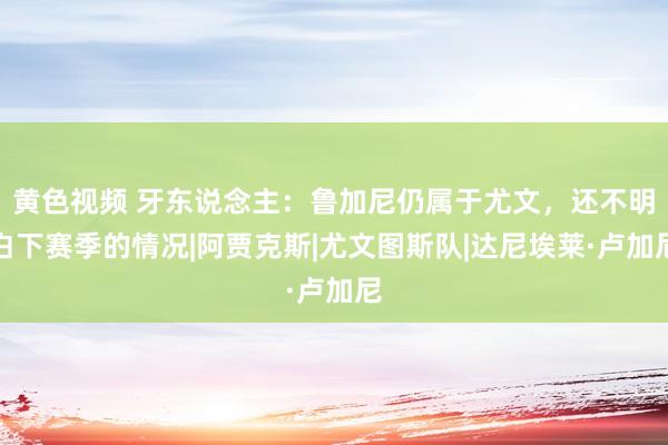 黄色视频 牙东说念主：鲁加尼仍属于尤文，还不明白下赛季的情况|阿贾克斯|尤文图斯队|达尼埃莱·卢加尼